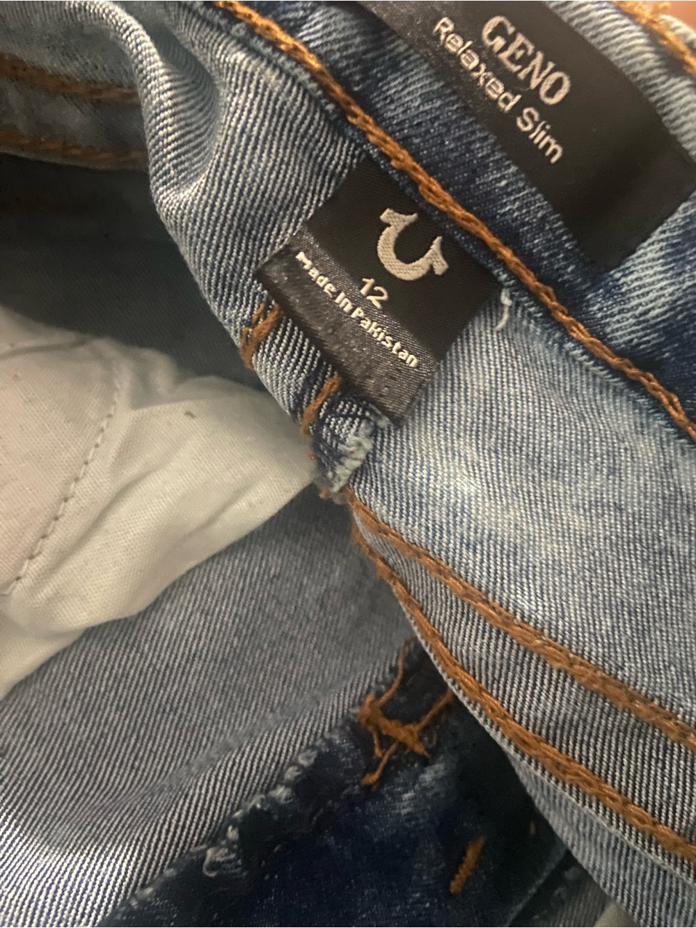 True religion boys Geno relaxed slim Jean size 12 - Picture 3 of 3